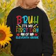 Bruh It's My First Day Of Junior Back To School Graphic Toddler Sweatshirt Bruh It's My First Day Of Junior Back To School Graphic Toddler Sweatshirt