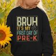 Bruh Its My First Day Of Pre K PreK Back To School Boys Kids Graphic Toddler Sweatshirt Bruh Its My First Day Of Pre K PreK Back To School Boys Kids Graphic Toddler Sweatshirt