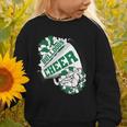 Bulldogs Cheerleading Back To School Cheer Team Spirit Green Graphic Toddler Sweatshirt Bulldogs Cheerleading Back To School Cheer Team Spirit Green Graphic Toddler Sweatshirt