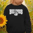 Bulldogs High School Spirit Fan Team Bulldog Back To School Graphic Toddler Sweatshirt
