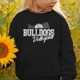 Bulldogs Volleyball Back To School Spirit Graphic Toddler Sweatshirt