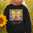 Chaos Coordinator Squad Groovy Coquette Bow Back To School Graphic Toddler Sweatshirt Chaos Coordinator Squad Groovy Coquette Bow Back To School Graphic Toddler Sweatshirt