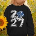 Class Of 2027 Cheer Blue Senior 2027 Back To School Graphic Toddler Sweatshirt