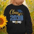 Class Of 2038 Grow With Me Kindergarten Back To School Graphic Toddler Sweatshirt