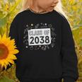 Class Of 2038 Grow Wiith Me School Back To School First Day Graphic Toddler Sweatshirt