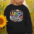 Colorful Lunch Lady Appreciation Retro Back To School Graphic Toddler Sweatshirt Colorful Lunch Lady Appreciation Retro Back To School Graphic Toddler Sweatshirt