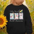 Coquette Back To School Silly Paras Build Character Graphic Toddler Sweatshirt Coquette Back To School Silly Paras Build Character Graphic Toddler Sweatshirt