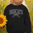 Coquette Bow Bobcats Back To School Team Spirit Graphic Toddler Sweatshirt