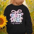 Coquette Bow Happy First Day Of School Back To School Retro Graphic Toddler Sweatshirt Coquette Bow Happy First Day Of School Back To School Retro Graphic Toddler Sweatshirt