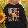 Crush 1st Grade Dinosaur Back To School Class Of 2037 Boy Graphic Toddler Sweatshirt Crush 1st Grade Dinosaur Back To School Class Of 2037 Boy Graphic Toddler Sweatshirt
