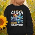 Crush Kindergarten Monster Truck Back To School Boys Graphic Toddler Sweatshirt