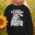 Crush Pre-K Girls Back To School Unicorn First Day Preschool Graphic Toddler Sweatshirt Crush Pre-K Girls Back To School Unicorn First Day Preschool Graphic Toddler Sweatshirt