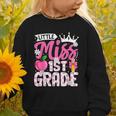 Cute Back To School 1st Grade Girls Kids First Day Of School Graphic Toddler Sweatshirt Cute Back To School 1st Grade Girls Kids First Day Of School Graphic Toddler Sweatshirt