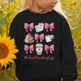 Cute Coquette Bows School Secretary Life Back To School Graphic Toddler Sweatshirt Cute Coquette Bows School Secretary Life Back To School Graphic Toddler Sweatshirt