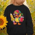 Cute Duck Lover Pencil Back To School Kids Boys Girls Graphic Toddler Sweatshirt Cute Duck Lover Pencil Back To School Kids Boys Girls Graphic Toddler Sweatshirt