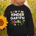 Cute Kindergarten Girl First Day Of School Back To School Graphic Toddler Sweatshirt Cute Kindergarten Girl First Day Of School Back To School Graphic Toddler Sweatshirt
