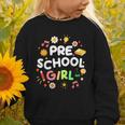 Cute Preschool Girl First Day Of School Back To School Graphic Toddler Sweatshirt Cute Preschool Girl First Day Of School Back To School Graphic Toddler Sweatshirt