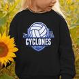 Cyclones Volleyball Back To School Spirit B Graphic Toddler Sweatshirt