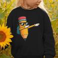 Dabbing Pencil Dancing Back To School First Day Student Boys Graphic Toddler Sweatshirt