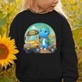 Dinosaur Kids Riding a Bus Back To School Ready To Crush Graphic Toddler Sweatshirt Dinosaur Kids Riding a Bus Back To School Ready To Crush Graphic Toddler Sweatshirt