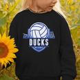 Ducks Volleyball Back To School Spirit B Graphic Toddler Sweatshirt Ducks Volleyball Back To School Spirit B Graphic Toddler Sweatshirt