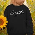 Eagles Mascot School Sports Fan Team Spirit Back To School Graphic Toddler Sweatshirt Eagles Mascot School Sports Fan Team Spirit Back To School Graphic Toddler Sweatshirt