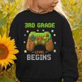 First Day Of 3rd Grade Level Begins Back To School Boy Graphic Toddler Sweatshirt