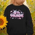 First Day Of 4th Grade Girls Coquette Bow Back To School Graphic Toddler Sweatshirt First Day Of 4th Grade Girls Coquette Bow Back To School Graphic Toddler Sweatshirt