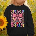 First Day Of 5th Grade Coquette Back To School Girls Kids Graphic Toddler Sweatshirt First Day Of 5th Grade Coquette Back To School Girls Kids Graphic Toddler Sweatshirt