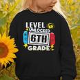 First Day Of 6th Grade Level Unlocked Game Back To School Graphic Toddler Sweatshirt First Day Of 6th Grade Level Unlocked Game Back To School Graphic Toddler Sweatshirt