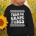 First Day Of Fourth Grade Vibes Girls Back To School Boys Graphic Toddler Sweatshirt First Day Of Fourth Grade Vibes Girls Back To School Boys Graphic Toddler Sweatshirt