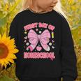 First Day Of Homeschool Coquette Back To School Girls Graphic Toddler Sweatshirt
