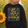 My First Day Of Pre-K 2026 Back To School Kids Graphic Toddler Sweatshirt
