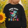 First Day Pre-K Back To School Dinosaur Graphic Toddler Sweatshirt First Day Pre-K Back To School Dinosaur Graphic Toddler Sweatshirt