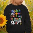 This Is My First Day Of School Boys Girls Kid Back To School Graphic Toddler Sweatshirt