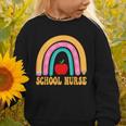 First Day Of School Nurse Back To School Rainbow Pencil Graphic Toddler Sweatshirt First Day Of School Nurse Back To School Rainbow Pencil Graphic Toddler Sweatshirt