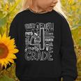 Fourth 4th Grade Typography Back To School Graphic Toddler Sweatshirt Fourth 4th Grade Typography Back To School Graphic Toddler Sweatshirt