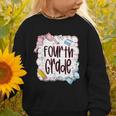 Fourth Grade Back To School For Girls Pink Notebook Graphic Toddler Sweatshirt Fourth Grade Back To School For Girls Pink Notebook Graphic Toddler Sweatshirt
