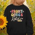 Front Office Rocks Back To School Secretary Admin Staff Tee Graphic Toddler Sweatshirt
