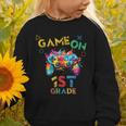 Game On 1st Grade Boys Kids Back To School Graphic Toddler Sweatshirt Game On 1st Grade Boys Kids Back To School Graphic Toddler Sweatshirt