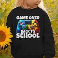 Game Over Back To School Gaming Controller Kids Gamer Graphic Toddler Sweatshirt