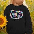 Girls 9th Grade Vibes Back To School Ninth Grade Graphic Toddler Sweatshirt