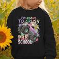 Girls Monster Trucks Ready To Crush Preschool Back To School Graphic Toddler Sweatshirt Girls Monster Trucks Ready To Crush Preschool Back To School Graphic Toddler Sweatshirt