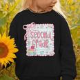 Girls Second Grade Coquette Bow Pink Preppy Back To School Graphic Toddler Sweatshirt Girls Second Grade Coquette Bow Pink Preppy Back To School Graphic Toddler Sweatshirt