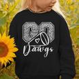 Go Cheer Bulldogs High School Spirit Fan Team Back To School Graphic Toddler Sweatshirt
