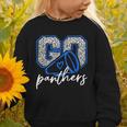 Go Cheer Panthers School Sports Name Spirit Back To School Graphic Toddler Sweatshirt