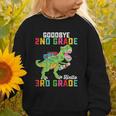 Goodbye 2nd Grade Hello 3rd GradeRex Back To School Graphic Toddler Sweatshirt