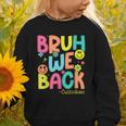Groovy Custodian Bruh We Back To School Janitor Retro Graphic Toddler Sweatshirt Groovy Custodian Bruh We Back To School Janitor Retro Graphic Toddler Sweatshirt