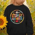 Groovy Student Advocate Appreciation Back To School Graphic Toddler Sweatshirt Groovy Student Advocate Appreciation Back To School Graphic Toddler Sweatshirt
