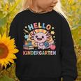 Hello Kindergarten Axolotl Back To School For Kids Graphic Toddler Sweatshirt Hello Kindergarten Axolotl Back To School For Kids Graphic Toddler Sweatshirt